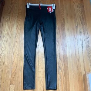 Spanx leather leggings NWT